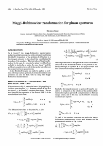 Ganci - 1986 - Maggi-Rubinowicz transformation for phase apertures