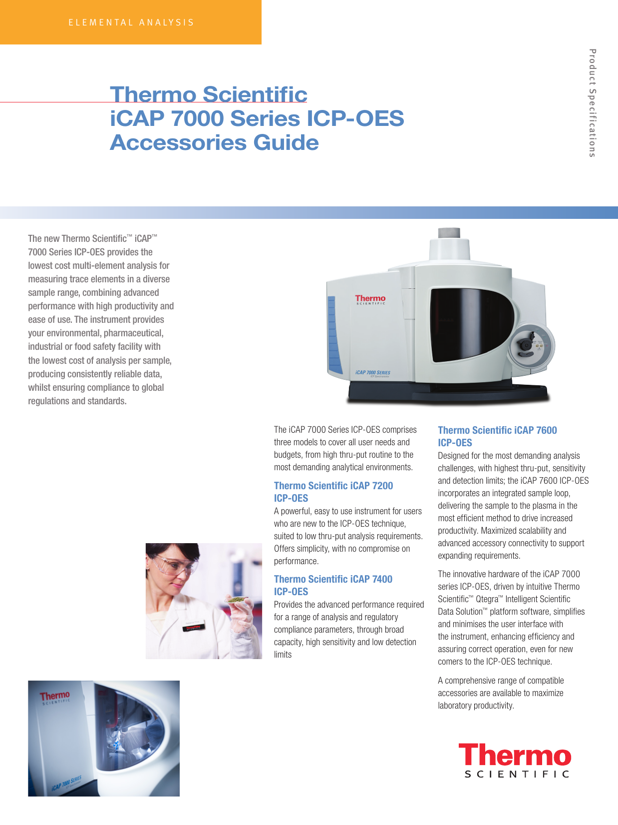 Thermo Icap 7000 Acessorios