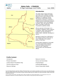 Idaho Falls, ID - North Geological Survey