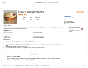 Delicious Blackberry Muffins - Printer Friendly - Allrecipes.com