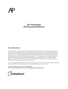 ap13 psychology scoring guidelines