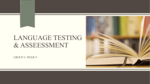 Language-testing-assessment: Techniques for Summative assessment - Interpreting test score
