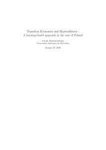 Jacek Barszczewski - Transition Economics and Hyperinflation - A learning-based approach in the case of Poland