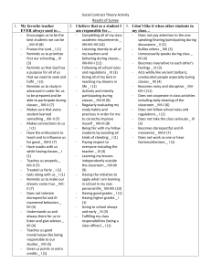 Social Contract Theory Activity - Results of Survey