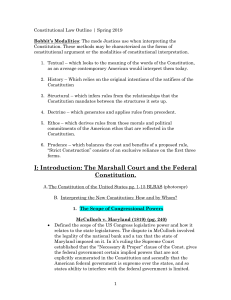 Constitutional Law Outline-Wilson 