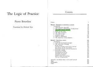 Pierre Bourdieu - The Logic of Practice (1992)