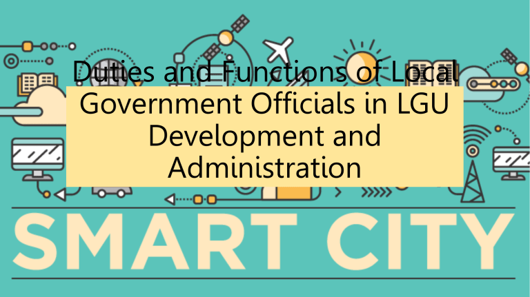 Duties And Functions Of Local Government Officials