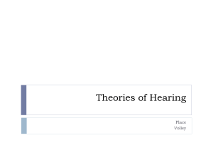 6. Therories of Hearing and Auditory Nerve(1)