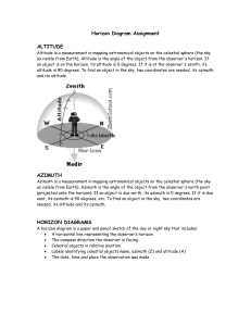 Astronomy 11 - Horizon Diagram Assignment