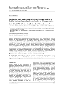 Geochemical study of ultramafic rocks from Latowu area of North Kolaka, Southeast Sulawesi and its implication for CO2 sequestration