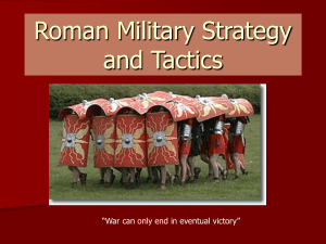 Roman Military Strategy and Tactics