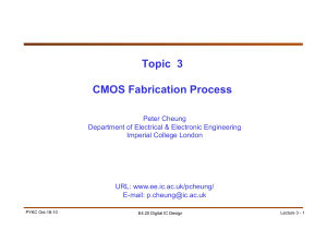 Topic 3 - CMOS Fab Process (1up)