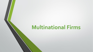 multinational firms slides by muhammad awais