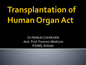 Human Organ Transplantation Act