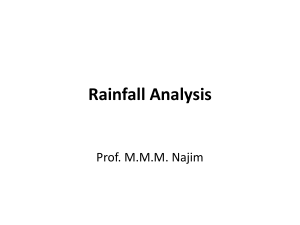6.0 Rainfall Analysis