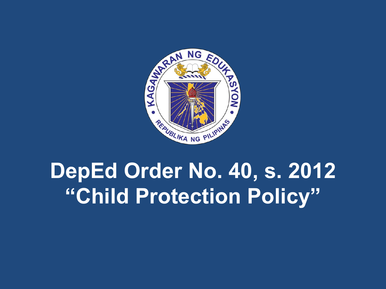 Deped Child Protection Policy Summary