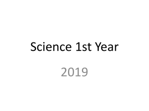 Science 1st year 3