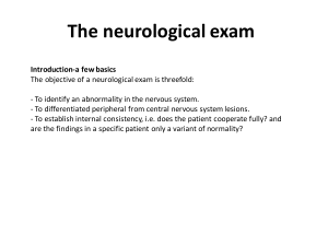 Neurological examination (clinical assessment)