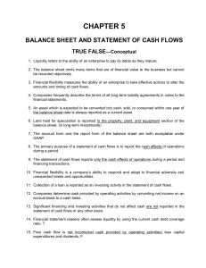 Balance sheet - Financial accouting ch05 - with answer and illustration