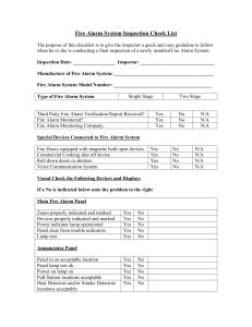 FA Insp Checklist