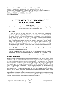 AN OVERVIEW OF APPLICATIONS OF INDUCTION HEATING