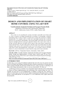 DESIGN AND IMPLEMENTATION OF SMART HOME CONTROL USING NI LAB VIEW