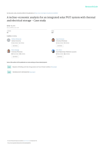 93Atechno-economicanalysisforanintegratedsolarPVTsystemwiththermalandelectricalstoragecasestudy