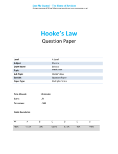 104 - hookes law - multiple choice qp