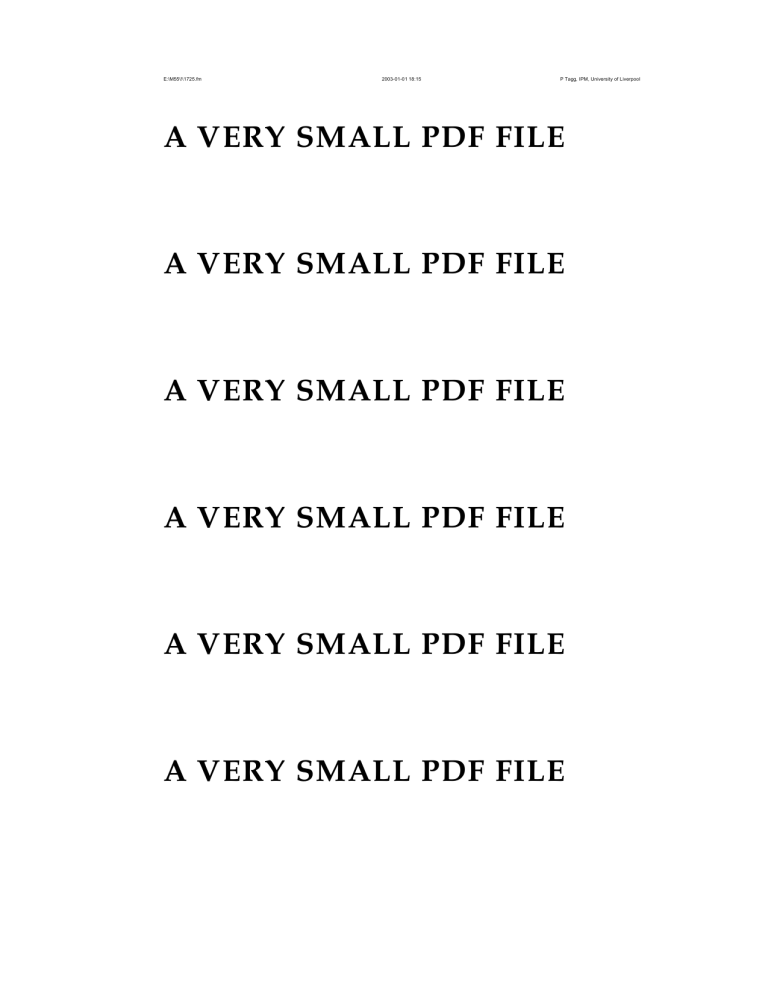 Small Small