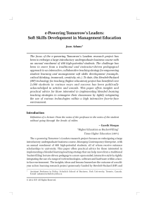 Adams.2012-Soft skills development in management education