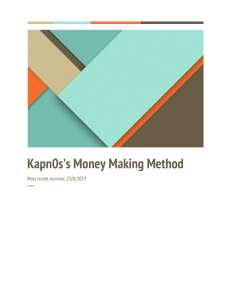 Kapn0s Money Making Method