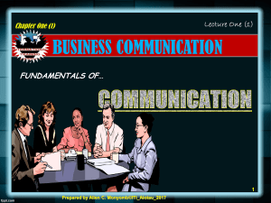 Ch 01- Fundamentals Of Communication