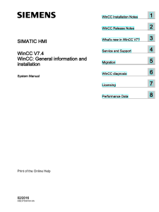 WinCC GeneralInfo Installation Readme