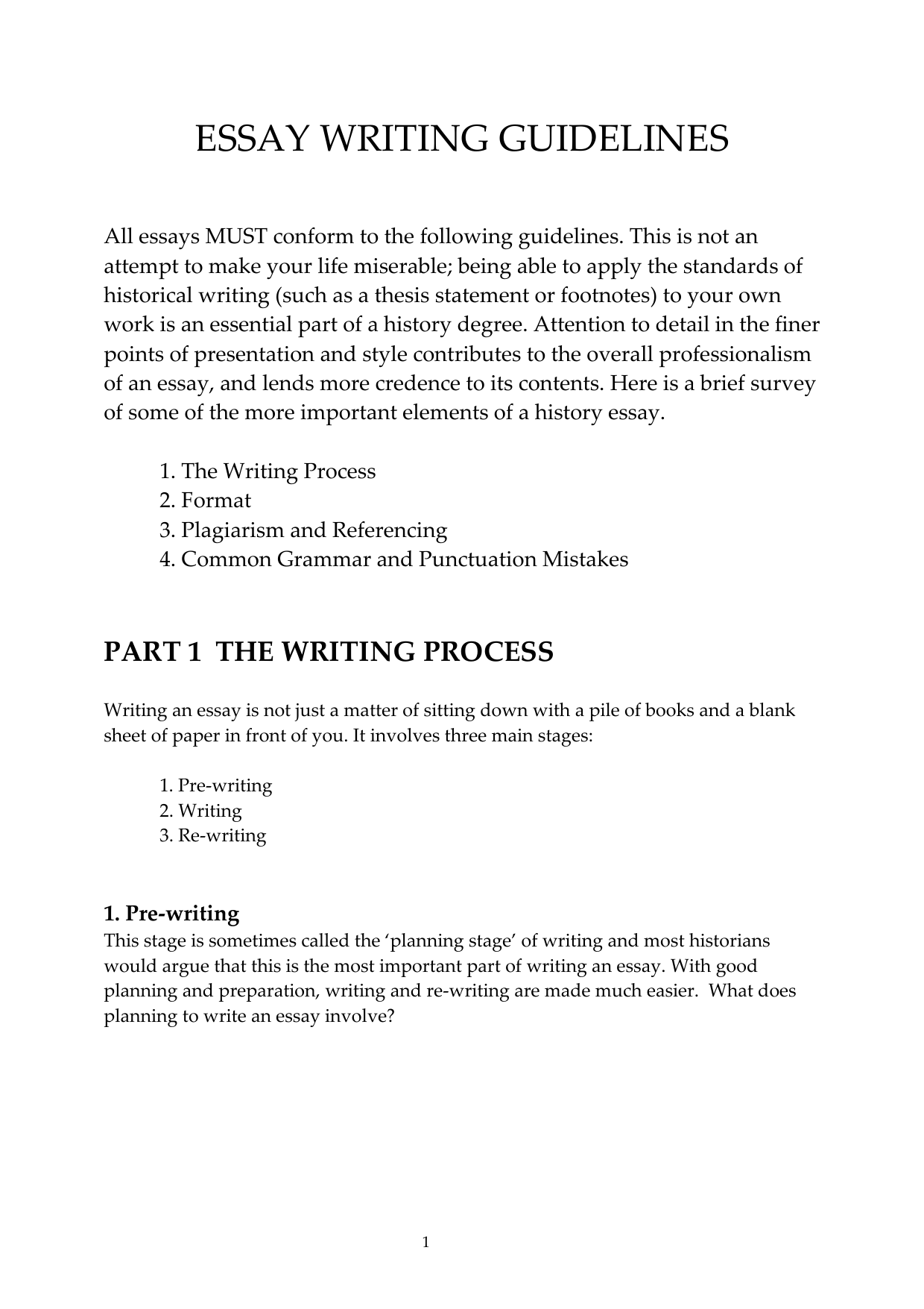 guide to writing a basic essay