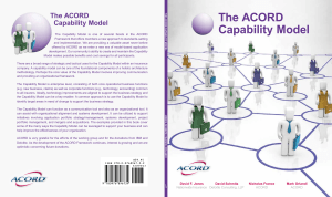 Capability Model ACORD