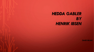 Hedda Gabler Summary (Saad)