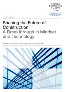 [Report] Shaping the Future of Construction (WEF, 2016)