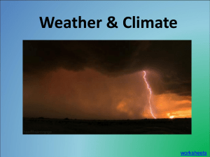 Weather and Climate Slides
