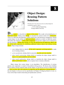 Chapter8 Object Design Reusing Pattern Solutions