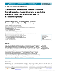 [20550464 - Echo Research and Practice] A minimum dataset for a standard adult transthoracic echocardiogram  a guideline protocol from the British Society of Echocardiography