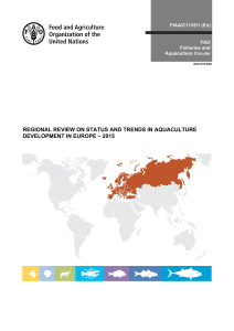 Regional review on status and trends in aquaculture development in Europe 2015