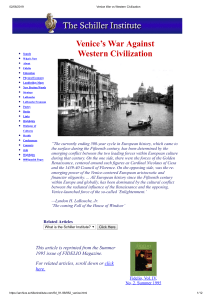 Venice War vs Western Civilization