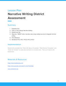 Narrative Writing Assessment