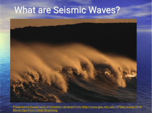 seismic waves