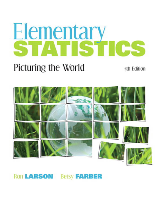 Elementary Statistics Picturing The World Case Study Answers Study Poster