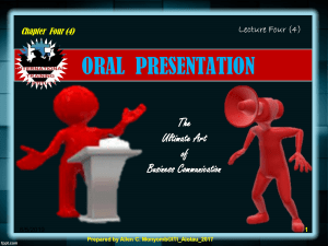 Ch 04- Oral Presentation