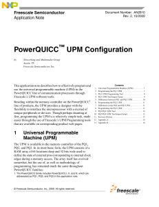 AN2810-PowerQUICC™ UPM Configuration