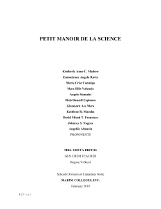 PETIT-MANOIR-DE-LA-SCIENCE (Science Project)