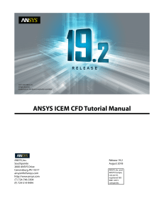 ANSYS ICEM CFD Tutorial Manual 19.2