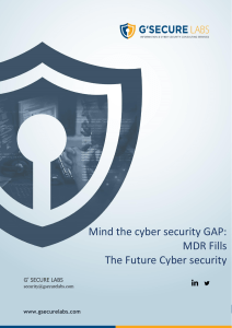 Mind the cyber security GAP MDR Fills the Future Cyber security